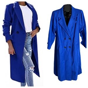 Jofeld Vintage Wool Double BreastedTrench Coat. Made in USA